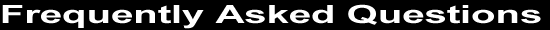 Web Site Hosting Fequently Asked Questions