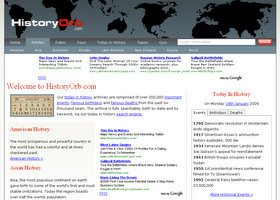 HistoryOrb.com - Designed, developed, maintained and hosted by Solution Second