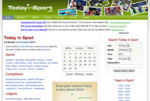 Today in Sport  - Designed, developed, maintained and hosted by Solution Second